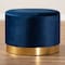 Baxton Studio Marisa Navy Blue Velvet Upholstered Gold Finished Storage Ottoman 161-10279 - alternate 3